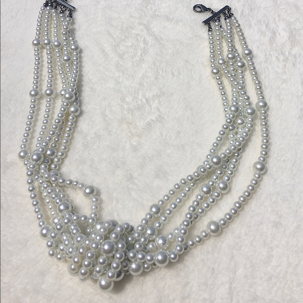 Simply Vera Wang Pearl Knot Necklace